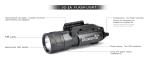 500 Lumen Tactical Light LED Handgun Long Gun Weapon Light