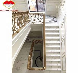 Quality Modern Design Indoor Stair Step Riser Polished Natural Stone Material for Indoor wholesale