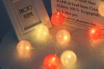 LED Light String , Battery-Operated, Mood Lighting, White/Grey/Brown Christmas