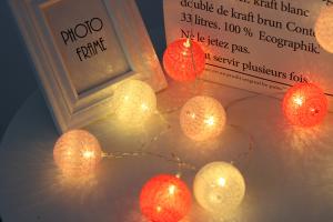 Quality LED Light String , Battery-Operated, Mood Lighting, White/Grey/Brown Christmas atmosphere decorate Wedding wholesale