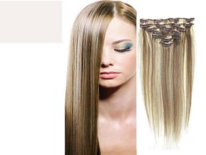 Quality Brazilian Straight Virgin Clipping In Hair Extensions , Real Human Hair Extensions Clip In wholesale
