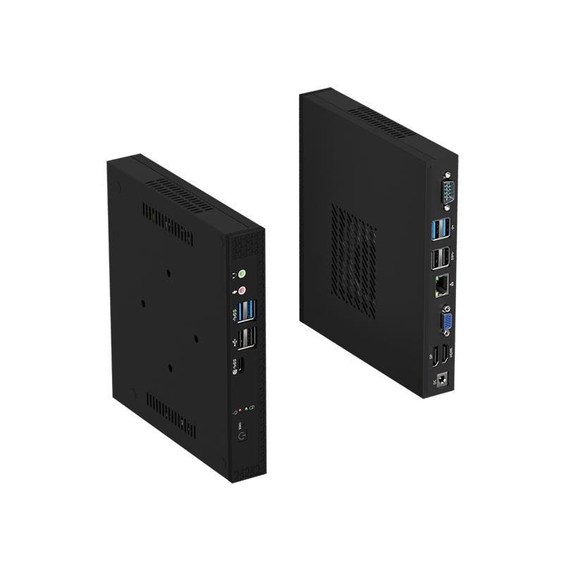 8K 3*Display Mini Gaming PC Intel Core I3 6100 I5 8400 I7 9700 Dual LAN RS232 Linux Business With FAN And Customizable