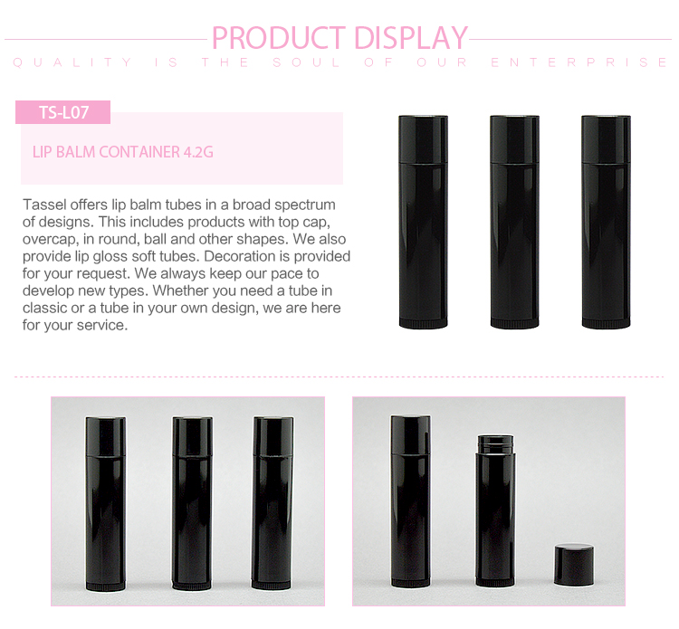 4.2G Lip Balm Empty Container Tubes Non Spill Offset Printing Surface