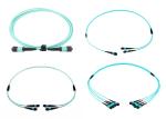OM3 Breakout LC QSFP Fiber Optic Cable Assemblies 24 Core