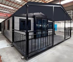 Quality Customizable Expandable Container House with EPS Sandwich Panel Wall 56 Square Meter Floor Area wholesale