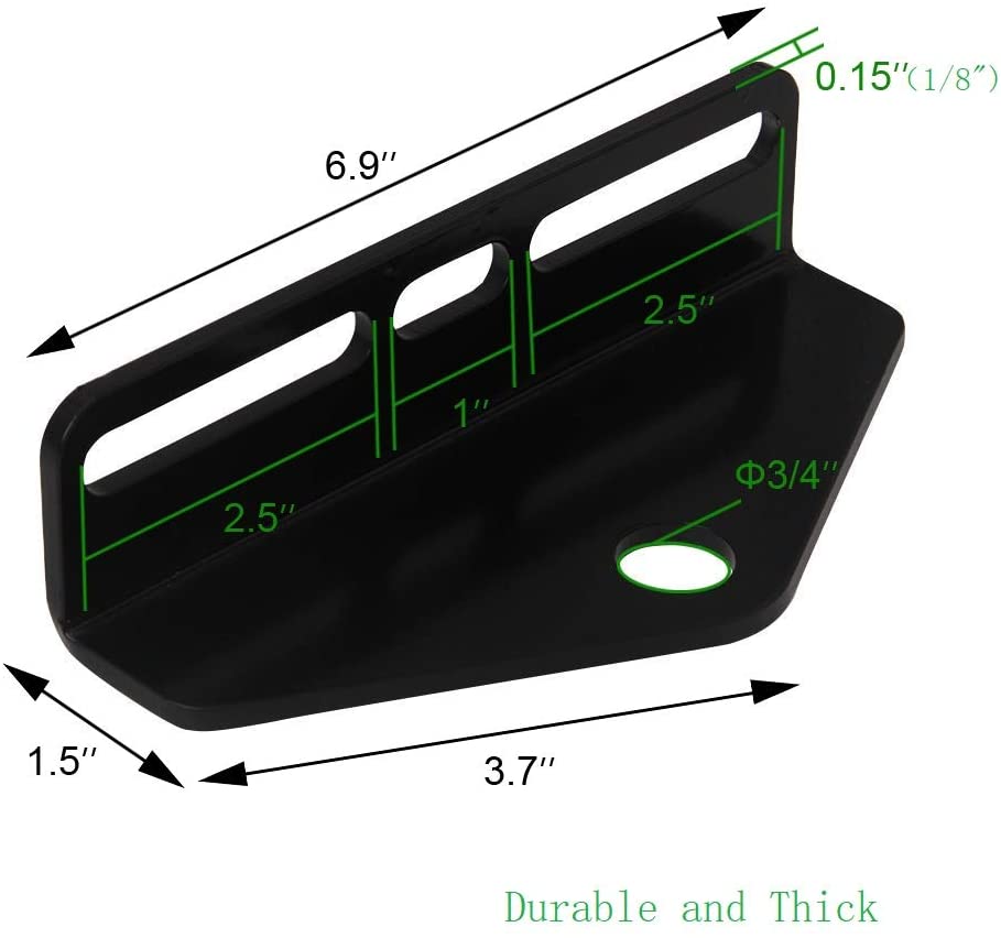 Heavy Duty Universal Zero Turn Mower Trailer Hitch Mount with Powder Coated Finished