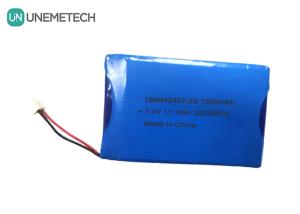 China 2 Cells Li Polymer Battery 7.4V 1500mAh 2S Li-polymer Battery Pack 424567 for Beauty Apparatus on sale