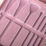 High Quality Paper Cardboard Gift Box Pink Hair Makeup Brush Set Packaging Box