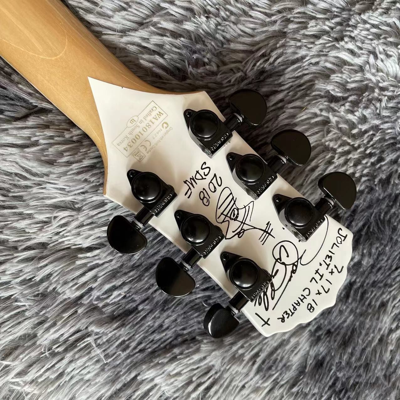 Custom Zakk Wylde Audio in Kinds Color Electric Guitar with Bound Ebony Fretboard Block Inlays