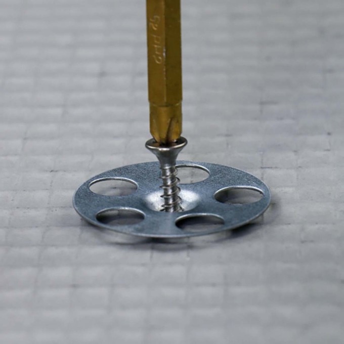 36 MM Perforated Insulation Disc Washers PACK X 50 For Fixing Boards