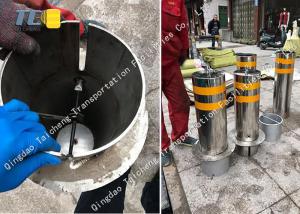 Quality High Strength Removable Bollard Post Outdoor Street Security Bollard Sliver wholesale