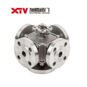 Quality US Stainless Steel Five-Way Flanged Ball Valve with PN1.0-32.0MPa Nominal Pressure wholesale