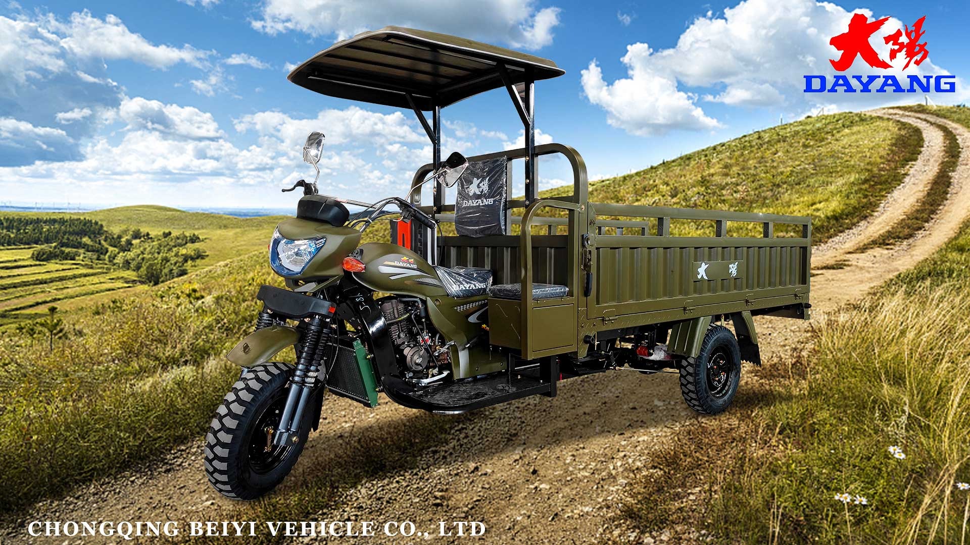 Customized 200cc/250cc/300cc Water Cooling Farming Truck Tricycle for Cargo Transportation