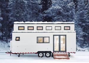Quality Modern Tiny House On Wheels With Solar Panels Prefab 2 Bedroom Mobile Home wholesale