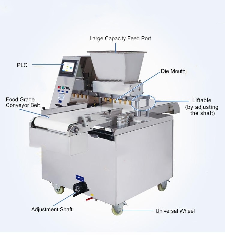 Automatic Snack Cupcake Muffin Macaron Cup Cake Biscuits And Cookies Making Filling Maker Depositor Machine