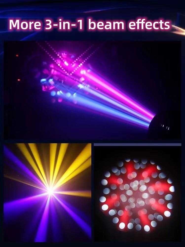 Neolux Stage 3in1led Beam Wash Gobo Moving Head Lights with 7500K Color Temperature