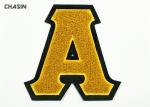Greek Customized Size Chenille Varsity Letters Heat Seal Refined Craftwork
