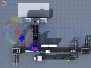 Quality Precast Concrete Wall Panel Production Line Mixture Vibration 220V wholesale