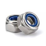 304 Stainless Steel Metric Hex Lock Nut M5 Nylon Insert for DIN Standard and