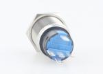 Stainless Steel Latching Metal Push Button Switch , 12V 24V Automotive Push