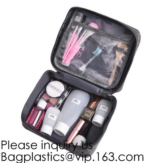 Cosmetic Pouch Handbag Toiletry Bag Barrel Shaped Travel Cosmetic Bag Round Drawstring Makeup Organizer Storage Bag