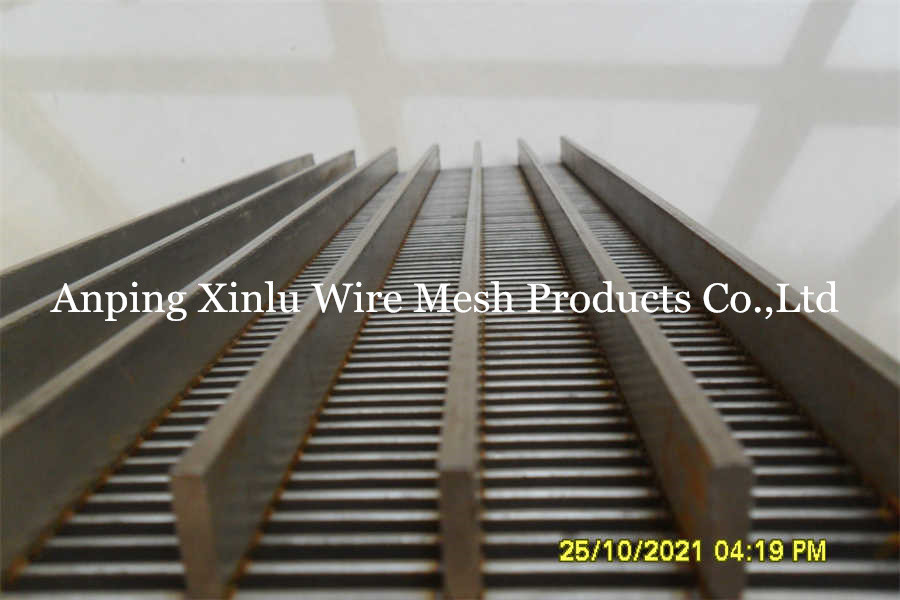 Acid Washing Wedge Wire Screen Panel with 2.5x4mm Profile and 27mm Support Rod Pitch