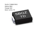 High Power SMD TVS Diode 12v 5000W 5.0SMDJ12CA Clamping Voltage 19.9V