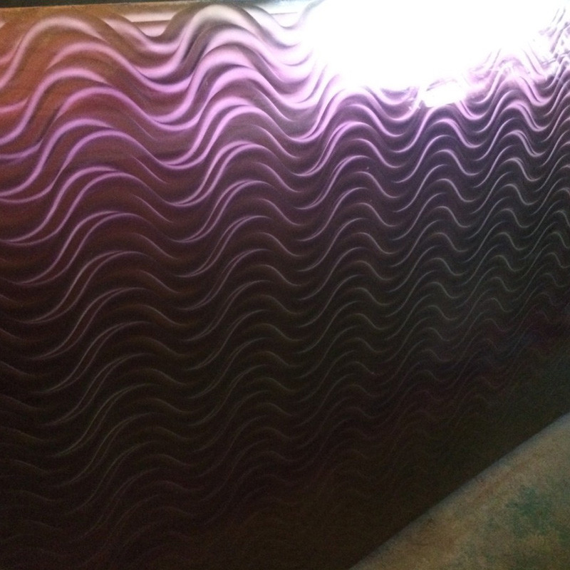 SS 201 316 Grade Sheet 0.9MM Thick 3D Laser/Polished Embossed Texture Stainless Steel Sheet For Decorative Wall Paneling