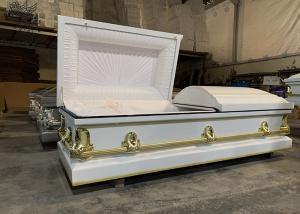 Quality Urn Shaped Metal Casket Coffin Gauge Steel Material Fireproof Performance wholesale