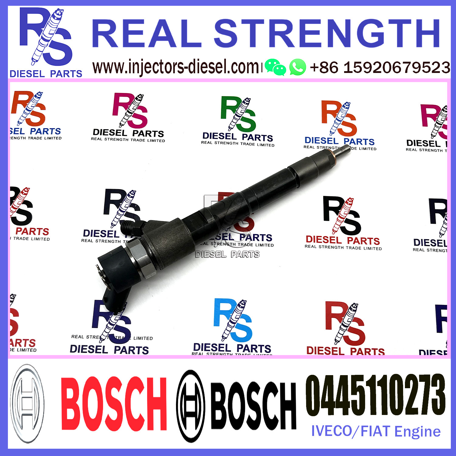 Diesel Fuel Common Rail Injector 0445110247 0445110248 0445110273 71793015 0986435165 For FIAT/IVECO 3.0D Engine