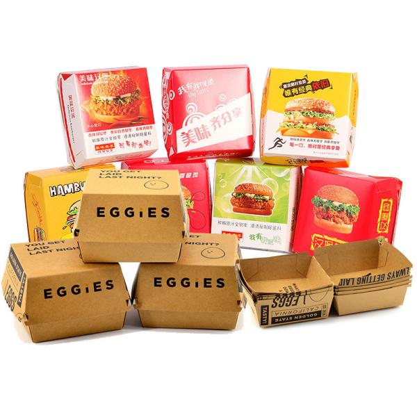 Personalized Food Catering French Fry Serving Containers Food Grade Corrugated