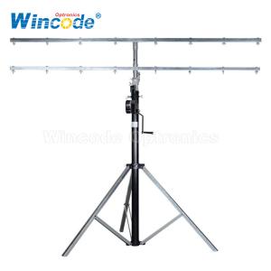 Quality 4.5M Double Bars Stage Light Stands With safety locking wholesale