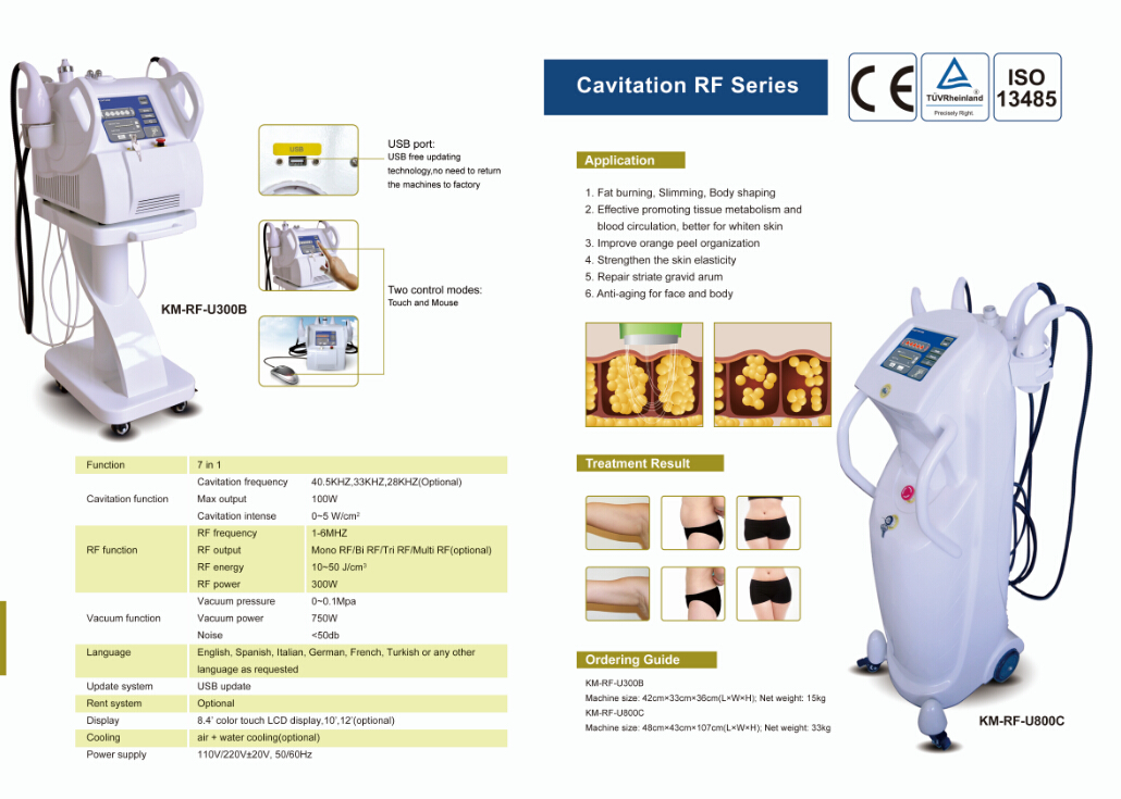 Radio Frequency Face Lifting Machine 28khz 33khz 40khz Cellulite Massager Body Sculpting Machine