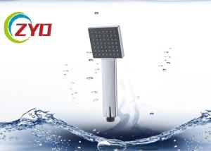 Quality Removable Square Handheld Shower Head , Chrome Surface High Efficiency Shower Head wholesale