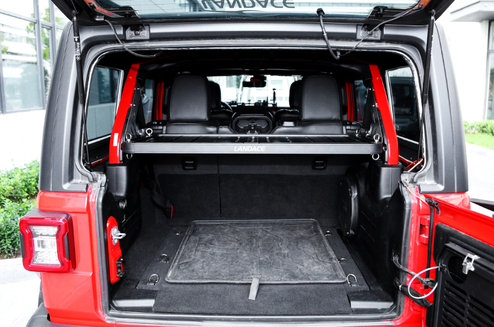 Powder Coated Rear Gate Inside Storage Shelf for 4x4 Vehicle Unique Design Customization