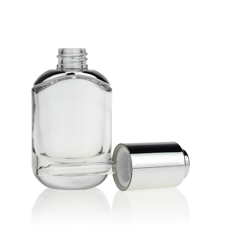Serum Essential Oil Round Glass Dropper Bottle With Childproof Cap Pop S055