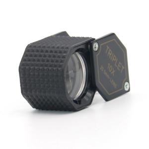 Quality Mini Foldable Metal Triplet Jewelry Loupe 10X Gemstone Loupe wholesale