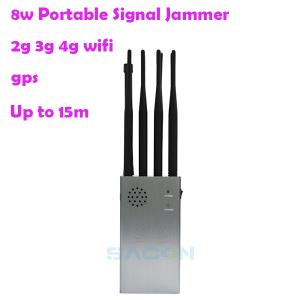 Quality 8000mAH 15m Portable Cell Phone Signal Interrupter 315 433 wholesale