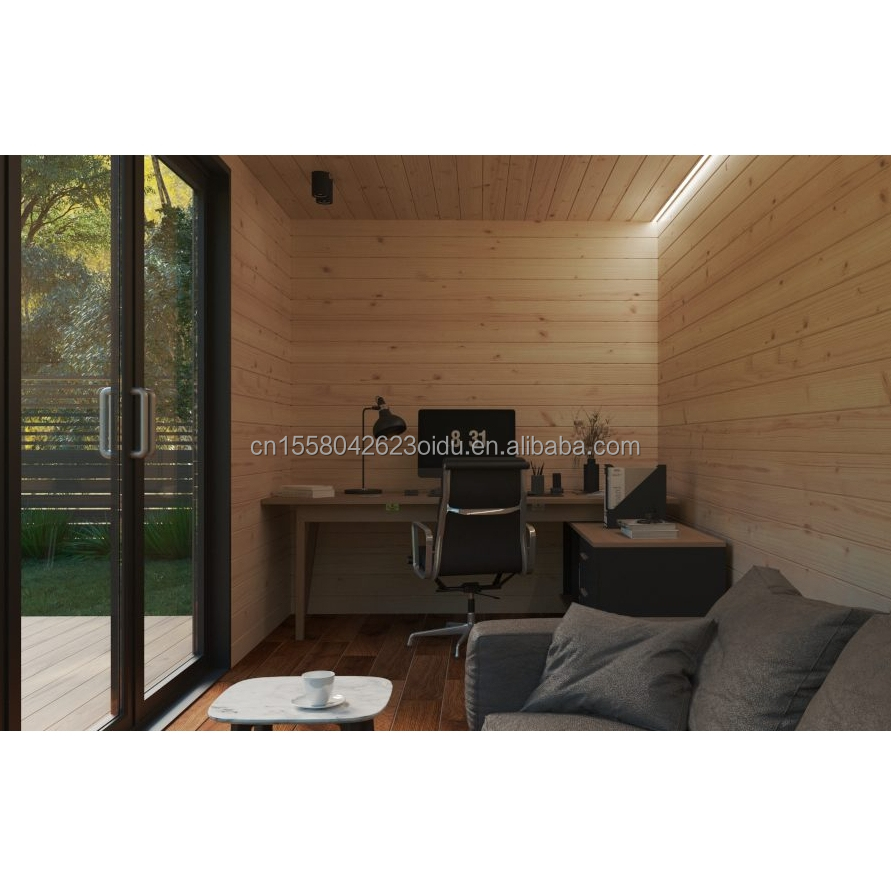 Wooden Foundation Tiny House on Steel Structure Container House Portable Prefab Modern Design for Hotel