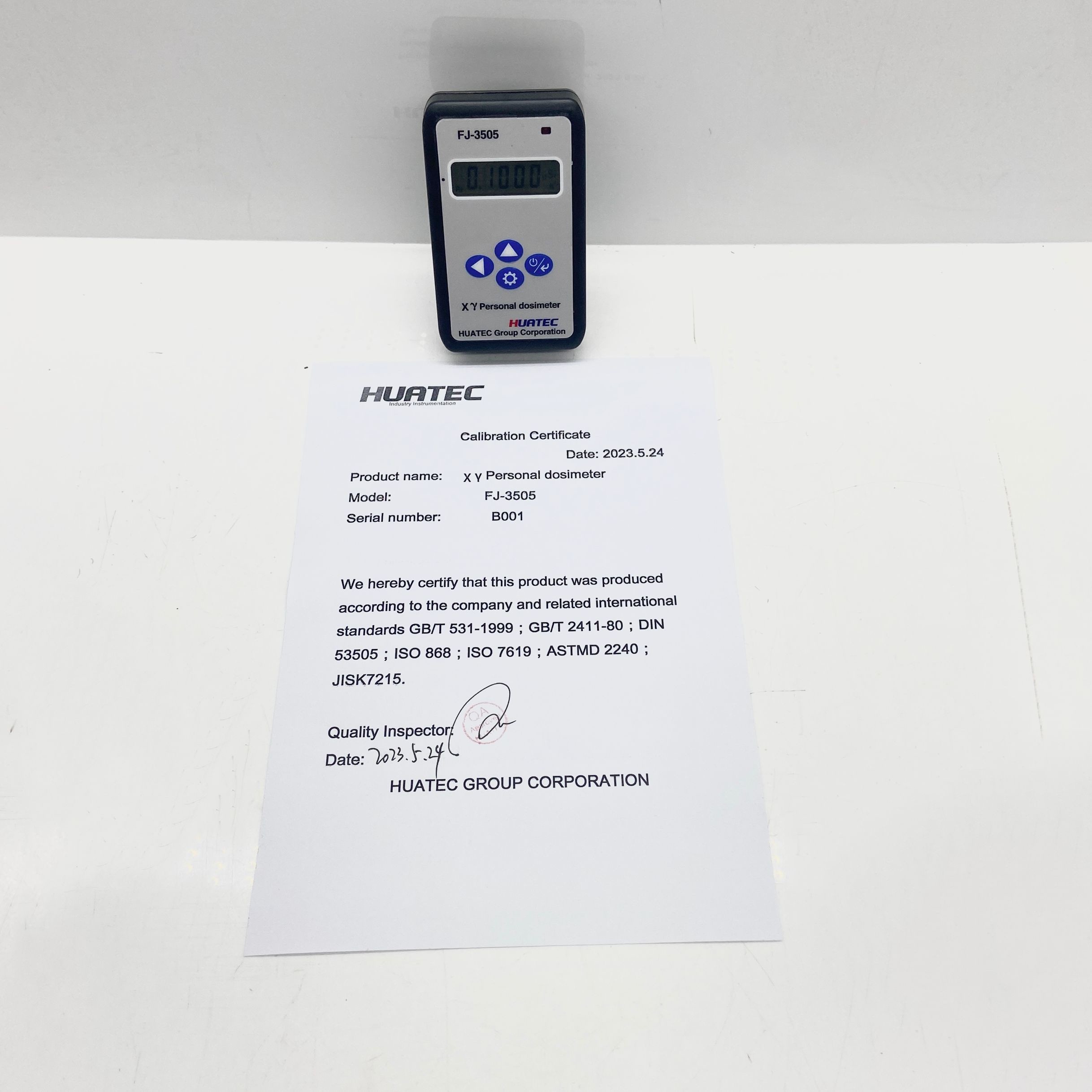 FJ-3505 Multifunctional Χ Γ Radiation Personal Dose Real-time Alarm Meter