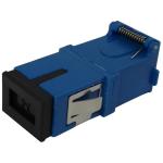 Simplex SC Shutter Optical Fiber Adapter , Fiber Optic Ends Without Flange