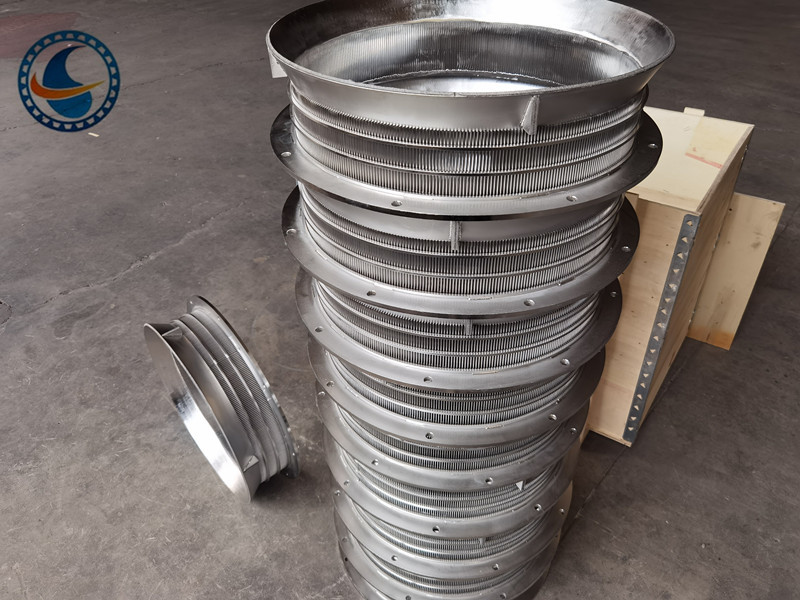 523mm Stainless Steel 304 Wedge Wire Mesh Screen For Centrifuges Of Metal Shavings
