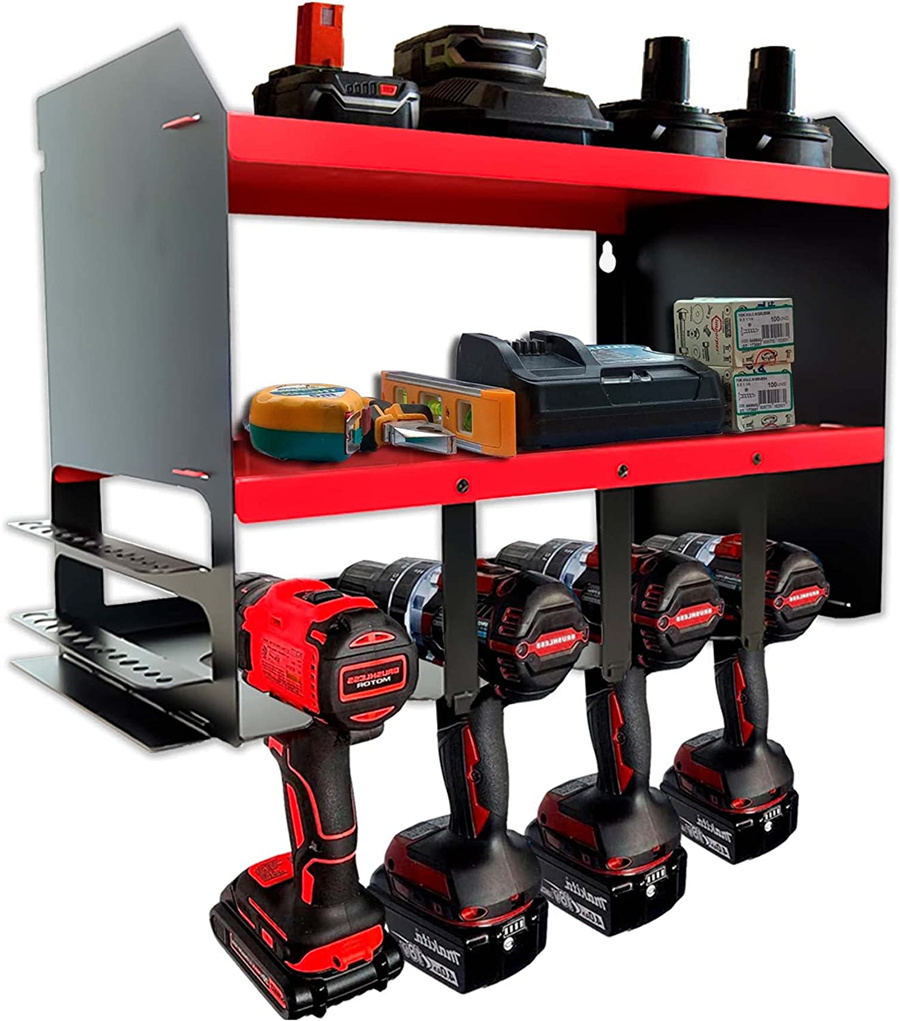 Organize Like a Pro Metal Pegboard Power Tools Storage Organizer with Flexible Design