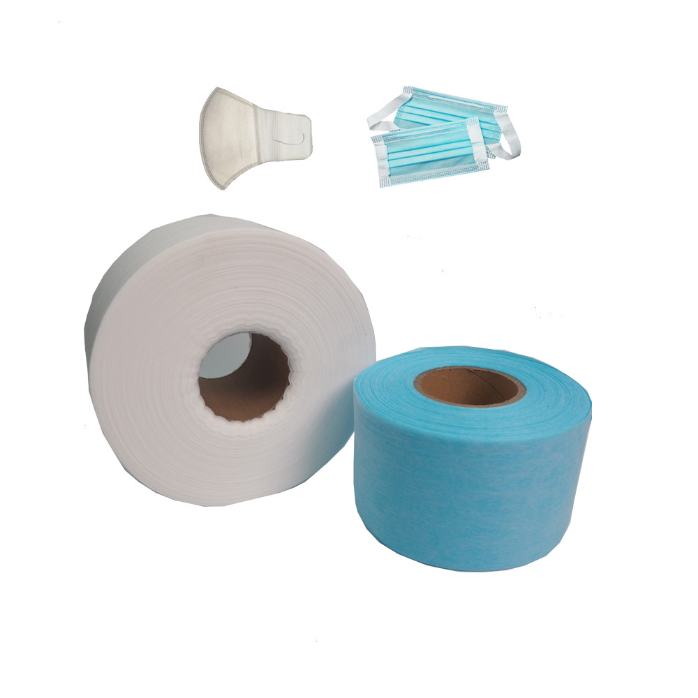 Blue Color Hydrophobic SMMS Non Woven Fabric For Hospital Medical Gown