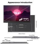 External Touch Screen For Laptop 15.6 Inch FHD 1080P IPS Eye Care Screen With