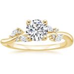 9 K Yellow Gold Jewelry Dainty Design Yellow Gold Ring For Girls