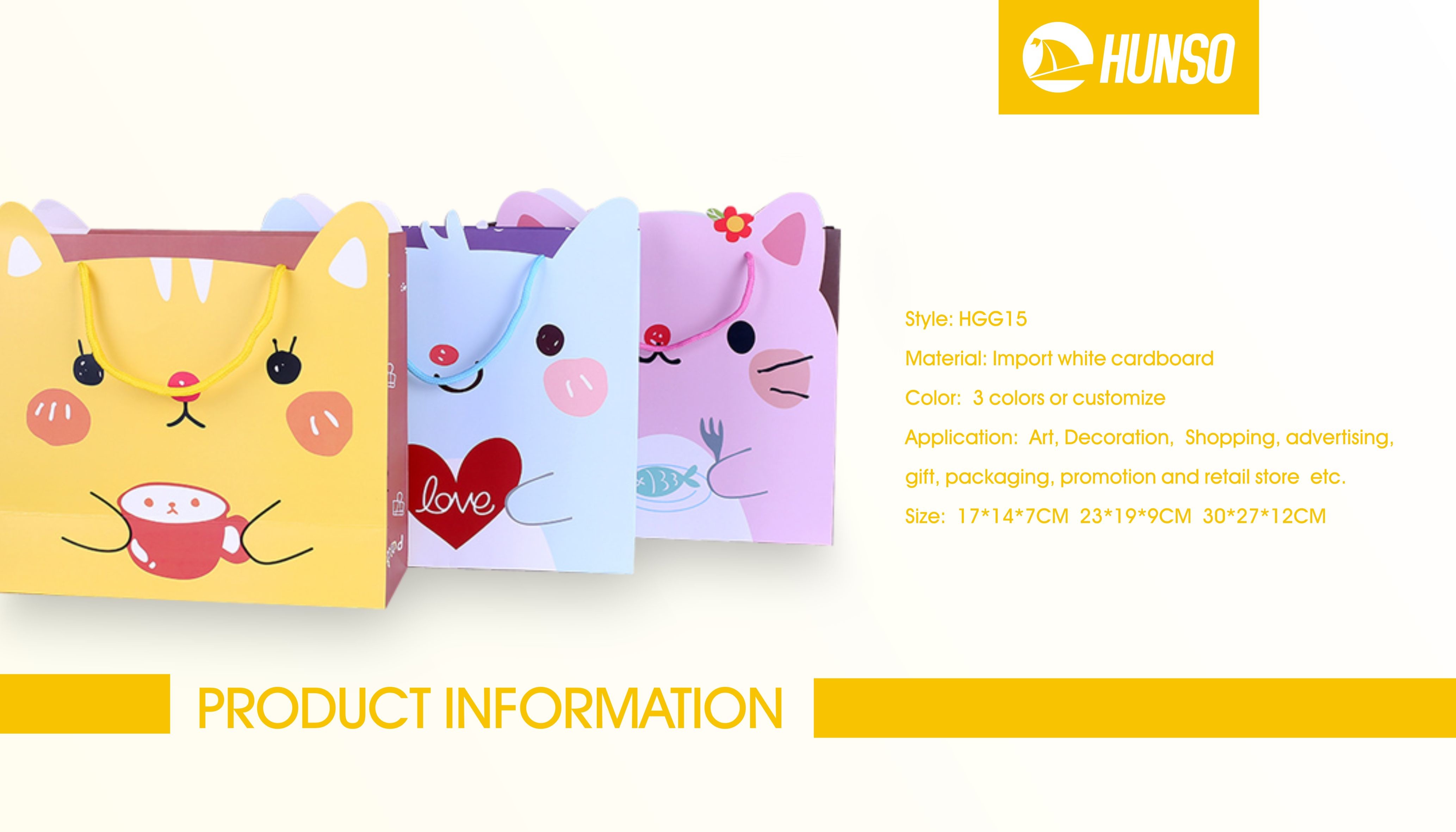 Cute Gift Craft Paper Bag PP Rope Handle Personalised Paper Gift Bags 150gsm For Watch Jewelry