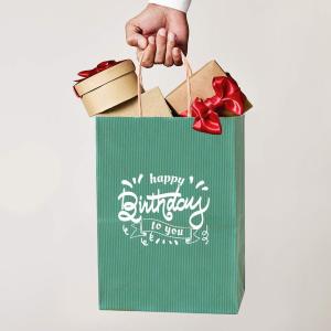 Quality Customized Logo Accepted Kraft Paper Bags With Handles for Daily and Storage wholesale