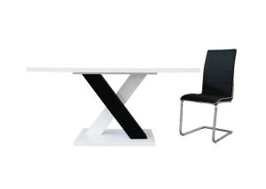 Quality 44.7kgs 76.5cm White High Gloss MDF dining table wholesale
