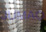 8 Mm Corrosive Resistance Silver Metal Fabric Colorful Rings Room Divider